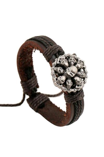 EFAYN.RO Skeleton head bracelet, army of the dead model, adjustable, unisex, ...