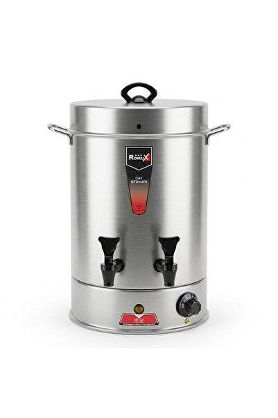 Romux 160 Bardak Paslanmaz Çelik Profesyonel Çay Otomatı Çay Makinesi 15 lt -...