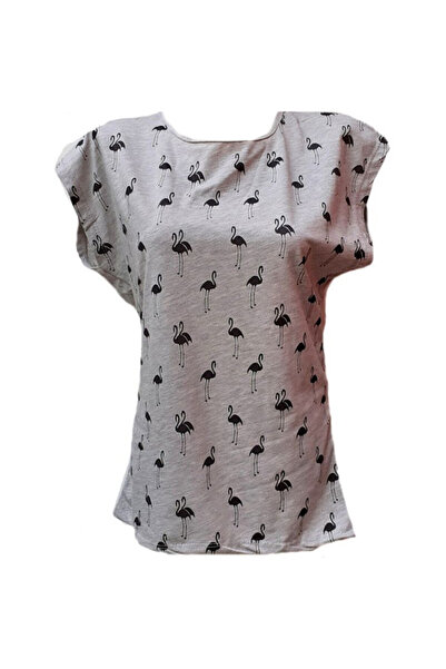 OEM Flamingos T-shirt B003A gray color