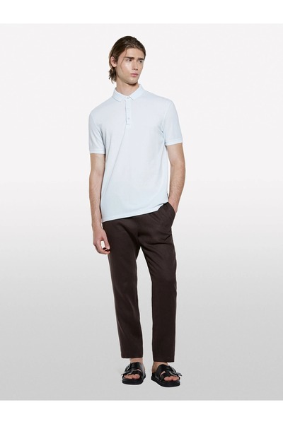 Sisley Polo pentru bărbați bumbac 100% Regular Fit tricou 325P3089S300T-SIS25G