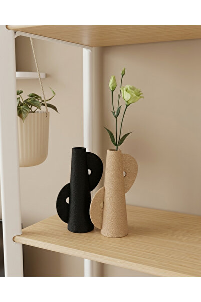 Elana Design Vază Yin Yang - Set de 2 vaze moderne și elegante pentru flori