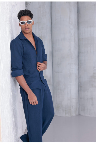 Butik Oversized Good Quality Linen Sets Shirts+ Linen Pants