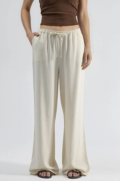 Hiccup Viscose - Linen Mixed Wide Leg Pants
