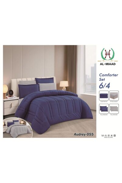 ALAAMER Plain summer hotel-style bedspread, single and a half size, 4 pieces,...