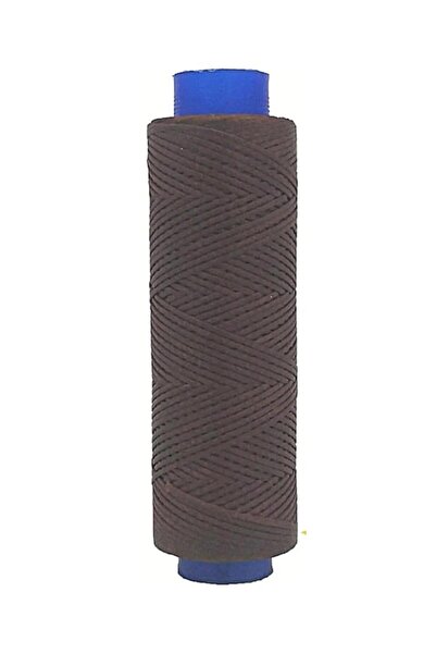 srtfootcare AKR Kahve 002 Yassı Mumlu İp 1mmx100mt Mumlu Iplik Takı Deri Hobi...