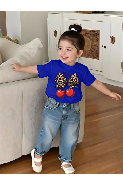 BENROMA تي شيرت للأطفال مطبوع عليه شيري كورديلا كرز للجنسين 2GH4