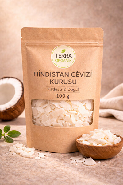 Terra Organik Dried Coconut 100 g - Coconut Chips – Additive-Free & Natural