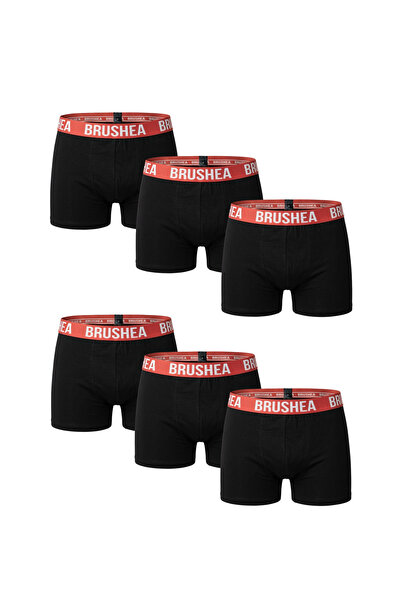 BRUSHEA Erkek Boxer Likralı Premıum 6'lı