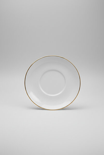 İpek Porselen 6 Kişilik Nodric Kenarlı Toledo Yaldızlı Çay Tabağı 11,5cm