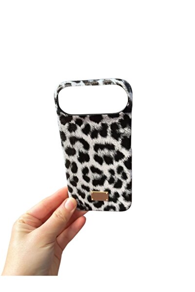KaffCase iPhone 17 Air White Compatible L Leopard Printed I Case