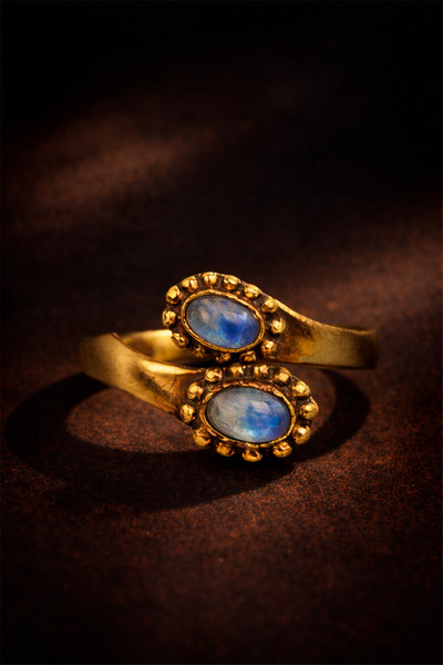 Brandsmiths خاتم من الحجر الطبيعي والنحاس