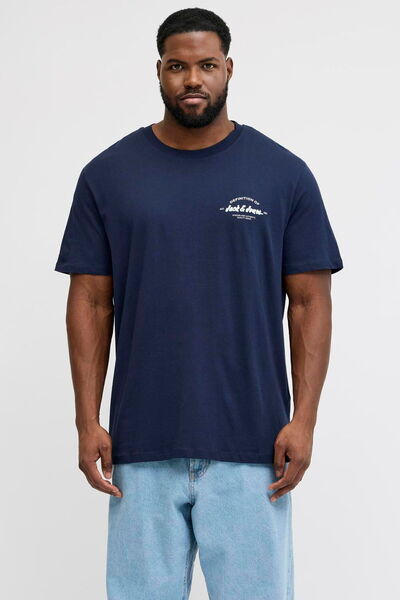 Jack & Jones Plus Size Chest Printed T-Shirt - Brandon