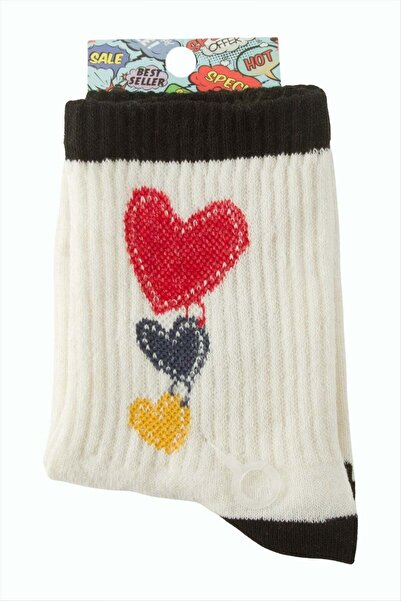 FREEDOM STOREE Heart College Socks 8*28