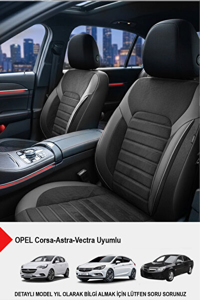 GM-DESIGN Alcantara Series Luxury Car Seat Cover - (Opel Corsa-Astra-Vectra C...