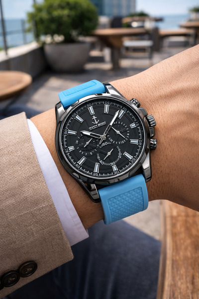 MARCO MARİN Silicone cord men's watch