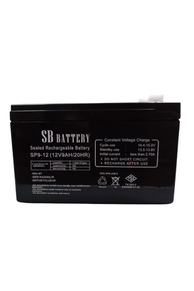 SB BATTERY 12V 9Ah Akü Ups Aküsü SP9-12