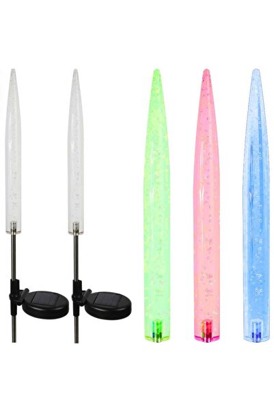 Goliat Zestaw 2x Lampa ogrodowa LED solarna 24.5 cm wbijana