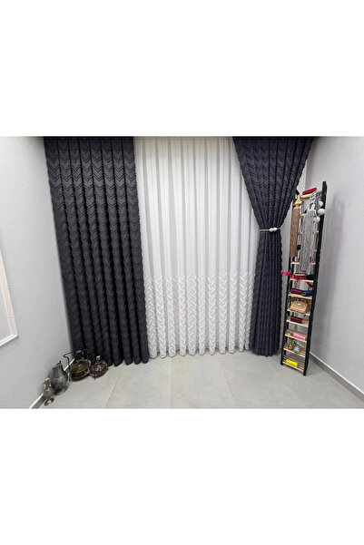 NİVEMESHOME RİTİM 3-0009 ستارة خلفية مطوية من الأنترا사이트 1/3