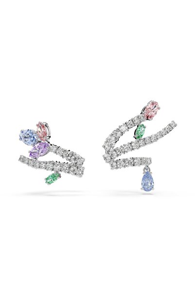Swarovski Ariana Grande x kelepçe küpe, Karışık kesimler, Çok renkli, Rodyum ...