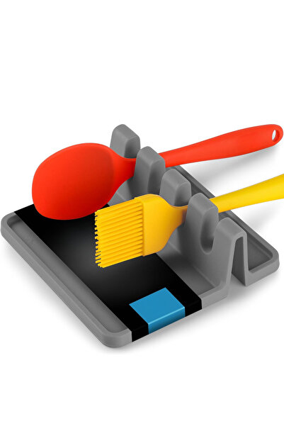 HASEPE Suport Ustensile Bucatarie Silicon, 4 Compartimente, Rezistent Caldura...