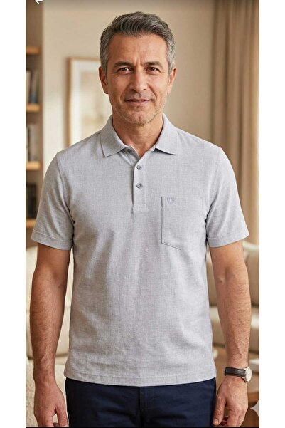 güncüoğlu New Season Polo Collar C Pocketed Classic Cut Men's T-Shirt