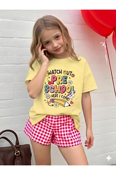 E-ROMA Pre School Printed Unisex Children's T-Shirt 2Gh5