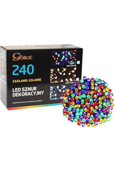 Goliat LAMPKI CHOINKOWE 240 LED-SOLARY MULTI