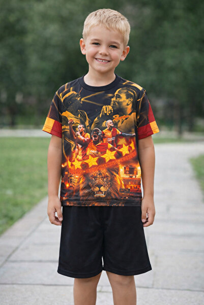 SANTRALBEBE Unisex παιδική φανέλα φιλάθλων με σορτς Fenerbahçe- Galatasaray