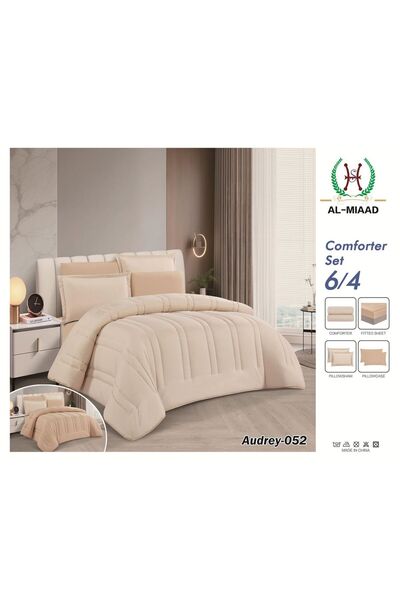 ALAAMER Plain summer hotel-style bedspread, single and a half size, 4 pieces,...