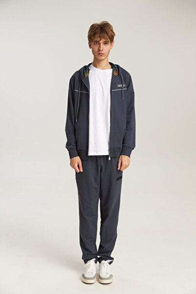 Bumbăcel Men's Cotton tracksuit with zipper and hood