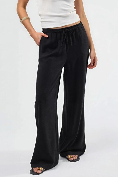 Hiccup Viscose - Linen Mixed Wide Leg Pants