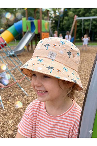 PIECE SIGNATURE 100% قطن، قبعة دلو بامبي مطبوع للبنات (مقاس 52) (4-8 سنوات)