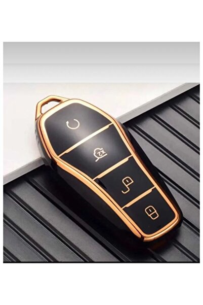 ÖZEN KEYS Byd Atto 3 and Seal U Smart Nano Key Protection Case Black Gold Color