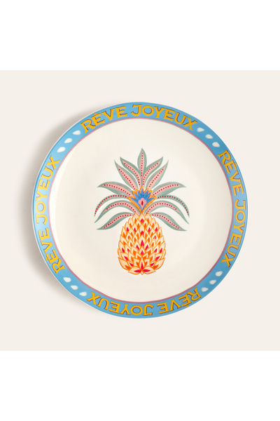 Zsa Zsa Zsu Luohu Porselen Pasta Tabağı 21 Cm Renkli