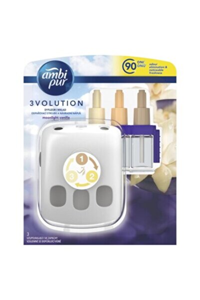 Ambi Pur Set de început Dispozitiv 3volution + Rezervă Moonlight Vanilla - 20ml