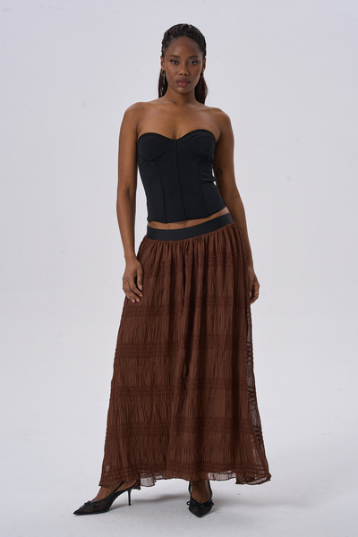 HANIQA Κομψή σχεδίαση, καθημερινή, άνετη, στυλάτη πλισέ φούστα