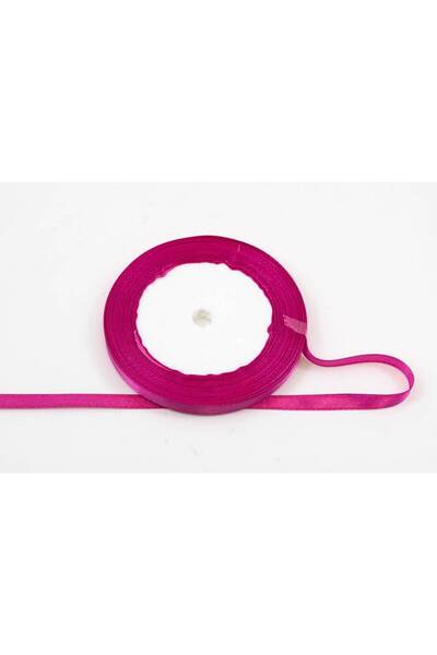 OEM Set of 3 rolls Satin Ribbon 0.6cm/22m Fuchsia 029