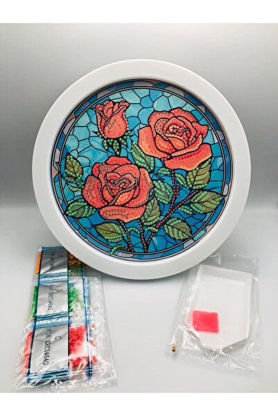 DUCK HOBY 20X20 Round Framed for Children B Beaded Stone Mosaic Diamond Paint...