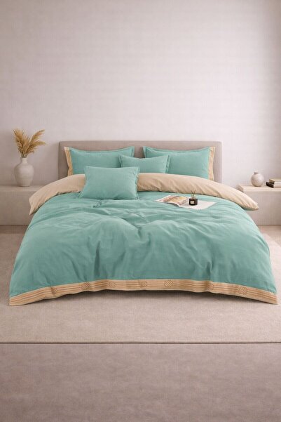 Velmora Home VELMORA DUAL - Premium Cotton Duvet Cover Set , Reversible, 6 Pi...