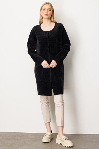 Mutlu Ertan Women's Beard Knitwear Cardigan Black 20261