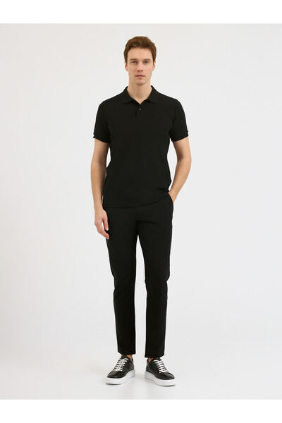 Karaca Siyah T-Shirt-Polo Yaka Tişört