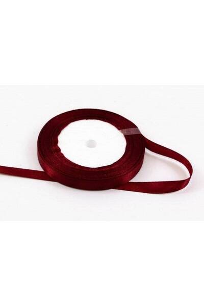 OEM Set of 3 rolls Satin Ribbon 1cm/22m Grena