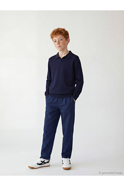 LC Waikiki Lcw Kids Beige Elastic Waist Boys' Trousers