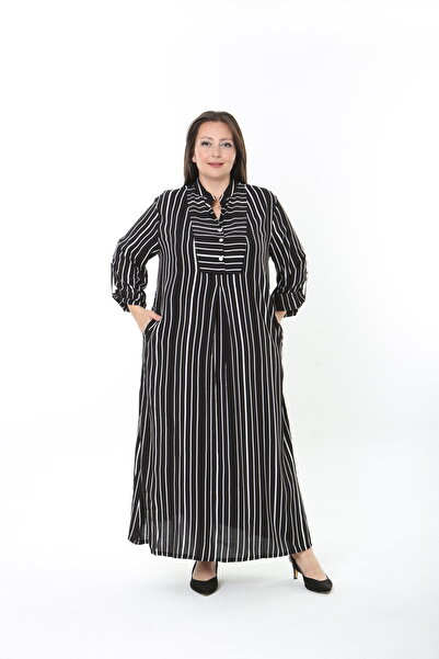 XL Modam Women's Striped Plus Size Dress