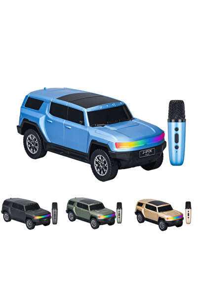 Generic مجموعة كاريوكي مع مكبر صوت RGB للسيارة الرياضية متعددة الاستخدامات (S...