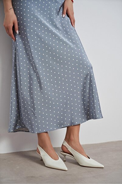 NİŞANTAŞI SHOES Pantofi de damă Lunix, albi, mat, cu vârf ascuțit, tip slingb...