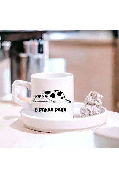Çılgıntrend 5 Dakka More Designed Porcelain Turkish Coffee Cup