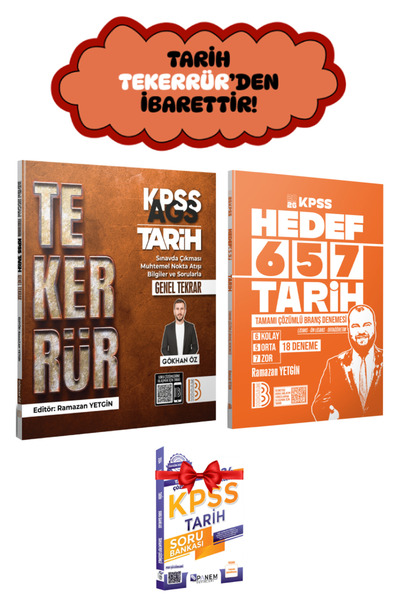 Panem Yayınları Benim Hocam 2026 KPSS AGS Tarih Tekerrür Genel Tekrar+ KPSS H...