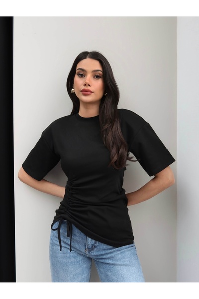 ESRAHELVACI Side Gathered Padded Tshirt