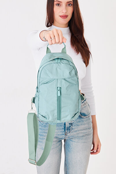 Su İtici Kumaş Çapraz Askılı Omuz ve Bel Çantası Unisex Günlük Kullanım Çanta